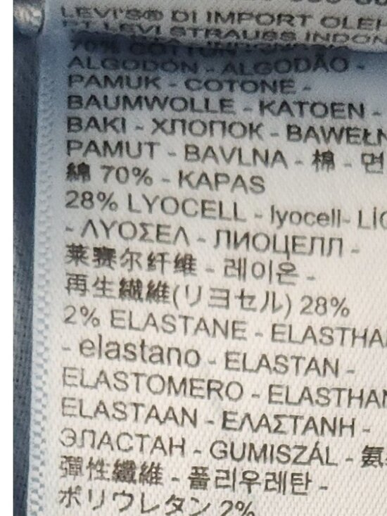 Levi's 502 Hi-Ball Jeans Men's 32 Blue Denim Pants Stretch Tapered - Picture 10 of 12